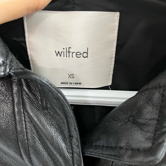 Wilfred Leather Jacket Cropped from Aritiza - Picture 5 of 5
